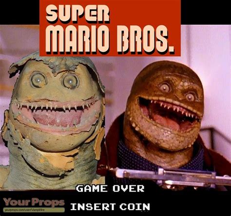 Super Mario Bros. Toad Goomba from Super Mario Brothers original movie prop