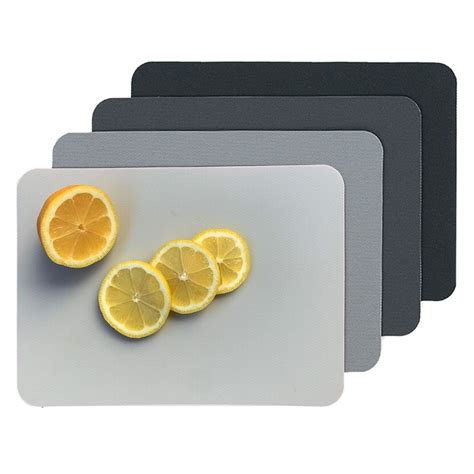 Simply Genius (4 Piece) 8" x 11" Small Plastic Cutting Board Set for Kitchen Prep, Flexible Non ...