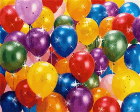 Colorful And Sparkling Happy Birthday Balloons GIF | GIFDB.com