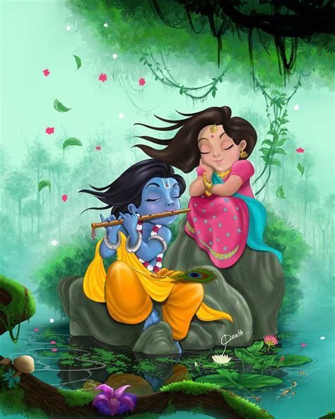 Cartoon Krishna Wallpapers - Top Free Cartoon Krishna Backgrounds - WallpaperAccess