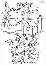 Free Printable Birdhouse Coloring Pages For Kids sketch template
