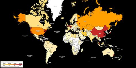 Bitcoin Mining Map - Bitcoin Network Data on a World Map