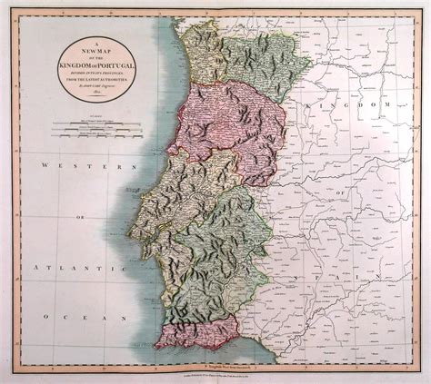 A NEW MAP OF THE KINGDOM OF PORTUGAL . . Map of Portugal. von Cary, J ...