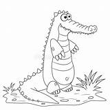 Alligator Coloring Page For Kids sketch template