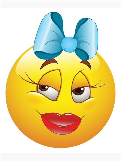 "Cute Female Smiley Face Emoticon" Poster by allovervintage | Redbubble