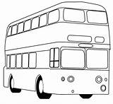 London Red Bus Coloring Page  Free Printable Pages For Kids sketch template