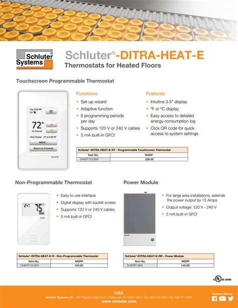 Schluter Ditra Heat Thermostat Wiring Diagram - Wiring Diagram