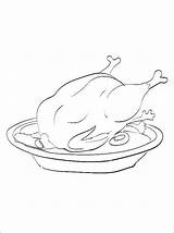 Chicken Meat Coloring Page sketch template
