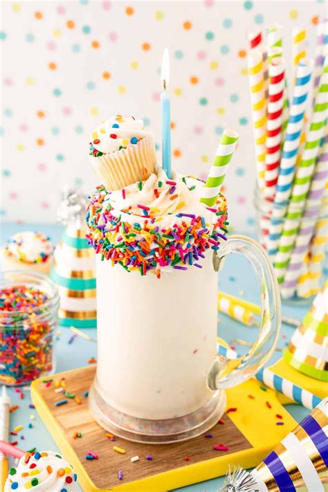 Birthday Cake Milkshake Recipe - Sugar and Soul