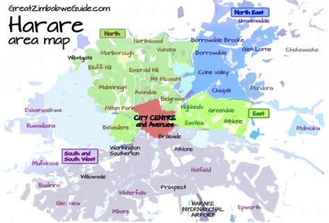 Areas and suburbs of Harare