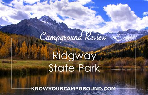 Ridgway State Park Campground Review | State parks, Campground reviews ...