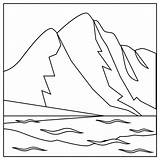 Mountain Coloring Pages sketch template