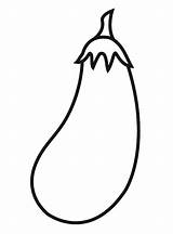 Eggplant Coloring Page sketch template
