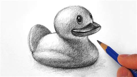 How to Draw and Shade a Rubber Ducky - YouTube