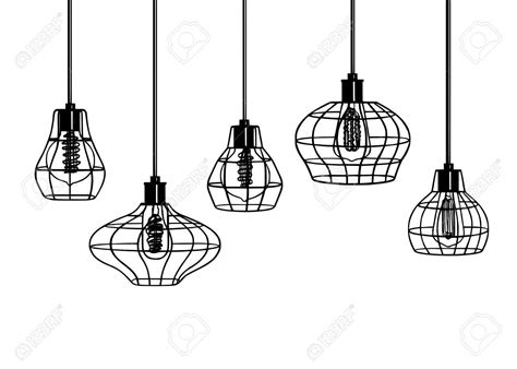 Industrial style retro pendant lights. Set of vintage pendant lamps. Hanging lamp with Edison ...