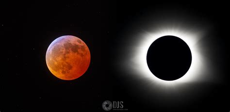 Lunar Vs. Solar - My shots from both Eclipses [OC][2048x1000] : r/ExposurePorn