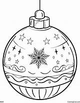 Christmas Ornament Coloring Page sketch template