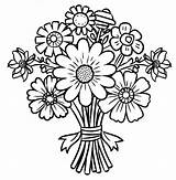 Flower Bouquet For Free coloring Page  Download Print Or Color Online sketch template