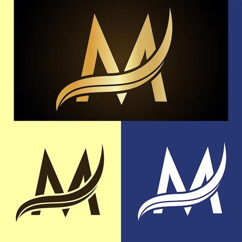 Luxury Letter M Logo Design Concept Template 610519 V - vrogue.co