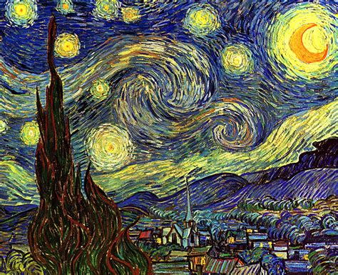 Vincent van Gogh, picture Starry Night 1889 | ArtsViewer.com