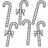 Christmas Candy Cane Coloring Page  Free Printable Pages For Kids sketch template