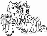 My Little Pony Princess Cadence Coloring Page Pages sketch template