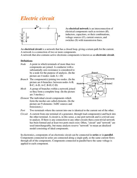 What Are The Four Basic Components Of An Electric Circuit » Wiring Core