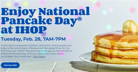 IHOP Free Pancakes - National Pancake Day 2023 - Get me FREE Samples