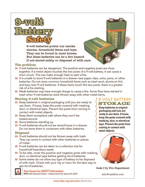 Battery Safety & Disposal – saukfire