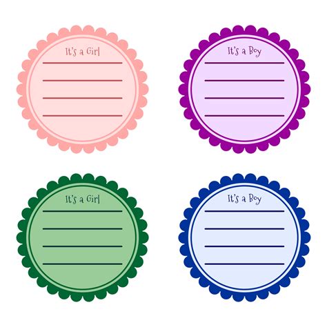 Round Printable Labels