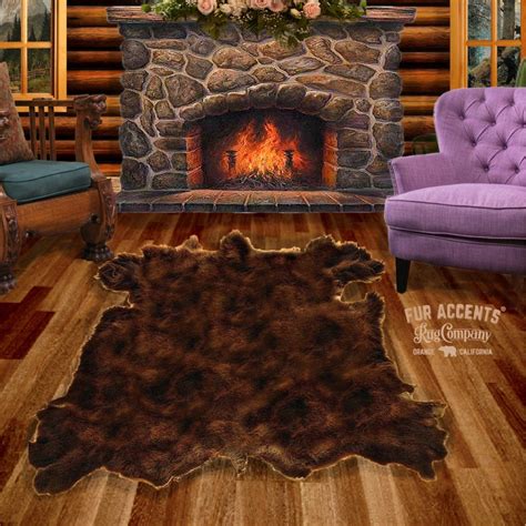 Kiowa Buffalo Hide Area Rug. Realistic. Faux Fur. Bison Shag | Etsy