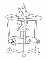 Stove Top Coloring Pages Sketch Page sketch template