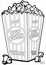 Popcorn coloring Page  Free Printable Coloring Pages sketch template