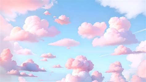 Premium AI Image | Pink clouds in the sky