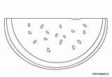 Cute Watermelon Coloring Pages At GetDrawings  Free Download sketch template