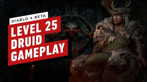 Diablo 4 Beta Gameplay - Level 25 Druid Dungeon Gameplay - YouTube