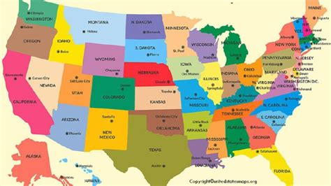 Usa Map With Capitals | PDF