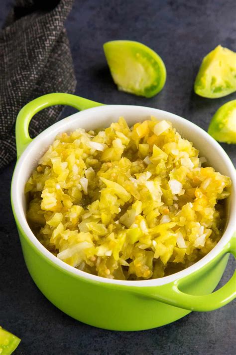 Green Tomato Relish - Recipe - Chili Pepper Madness