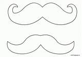 Mustache Coloring Page sketch template