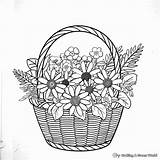 Basket Coloring Pages  Free & Printable sketch template