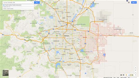 Aurora Colorado Map