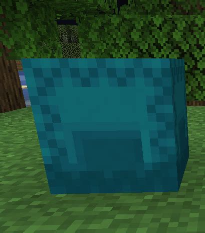 A Cyan Shulker Box, which has vines in it (Minecraft). : r/notinteresting