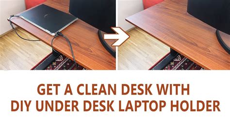 DIY Under Desk Laptop Mount - YouTube