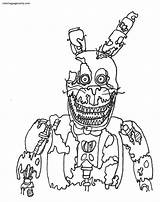 FNAF Toy Bunnies Coloring Page  Free Printable Pages sketch template