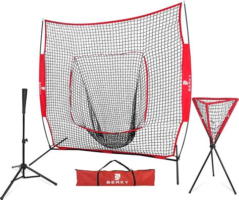 Amazon.com: Berky Sports 7x7 Baseball Softball Practice Hitting Net, Net for Batting Practice ...