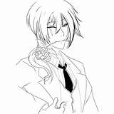 Sebastian Black Butler Chibi Coloring Pages Sketch Page sketch template