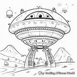 Alien Spaceship Coloring Pages  Free & Printable sketch template