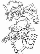 Pokemon Coloring Pages Rayquaza  Home sketch template