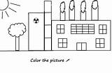 Devoted To The Earth Air pollution coloring Page  Factory sketch template