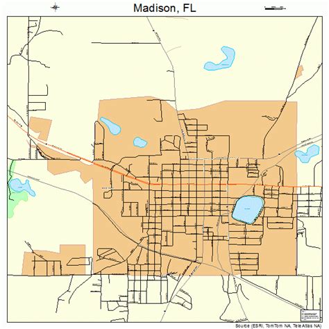 Madison Florida Street Map 1242425